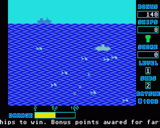 BATSub Screenshot 1 (Atari ST)