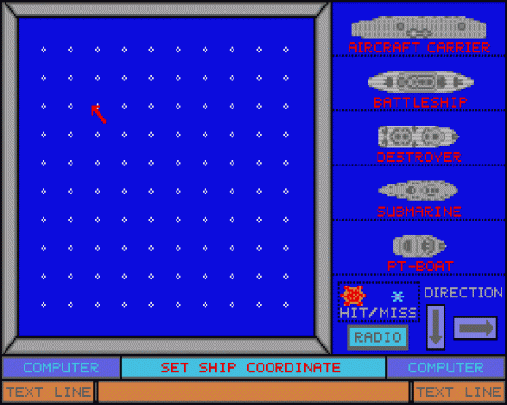 Battle at Sea 1.1 Screenshot 1 (Atari ST)