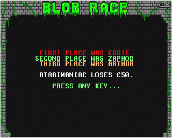 Blob Race Screenshot 5 (Atari ST)