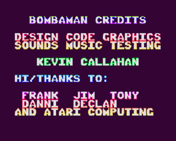 Bombaman 1.0 Screenshot 6 (Atari ST)