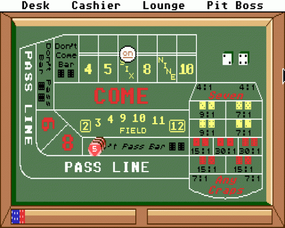 Casino Craps 1 Screenshot 1 (Atari ST)