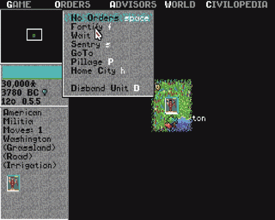 Civilization 2.59b Screenshot 10 (Atari ST)