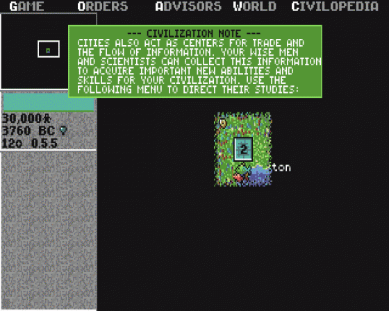 Civilization 2.59b Screenshot 11 (Atari ST)