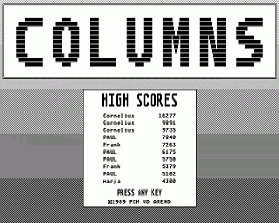 Columns Screenshot 15 (Atari ST)