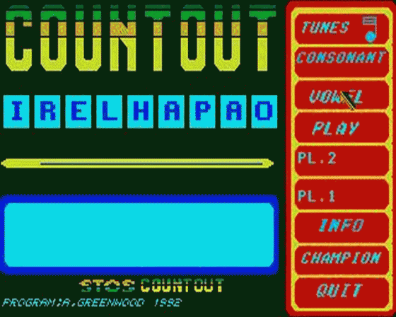 Countout Screenshot 1 (Atari ST)