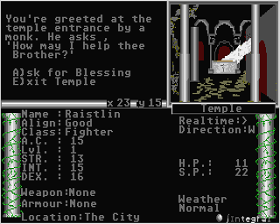 Dangimere Module I: The Awakening Screenshot 5 (Atari ST)