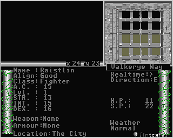 Dangimere Module I: The Awakening Screenshot 6 (Atari ST)