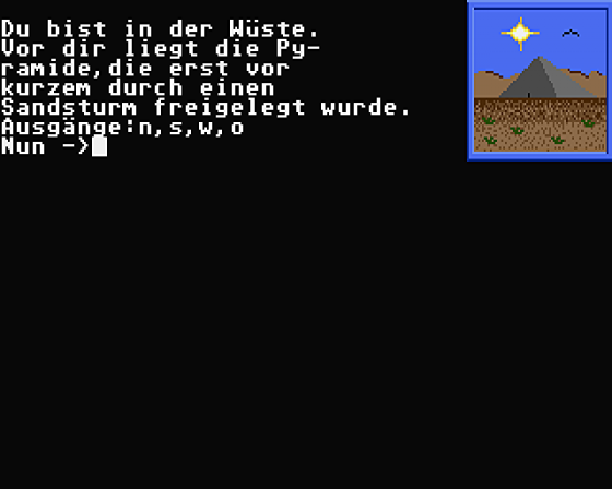 Das Grabmal: Ein Adventure Screenshot 1 (Atari ST)