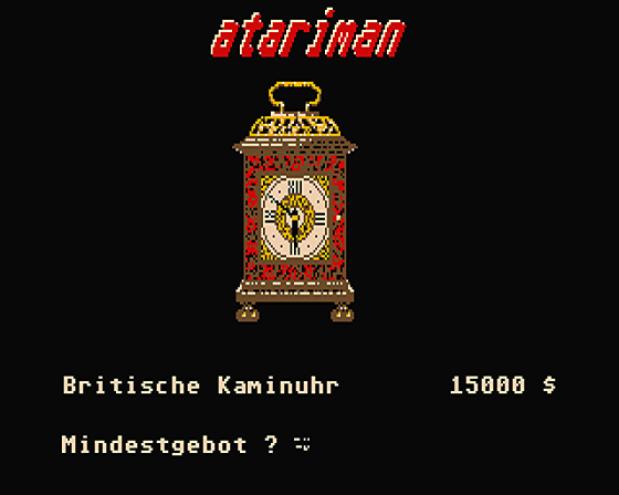 Der Grosse Kunstauktion Screenshot 5 (Atari ST)