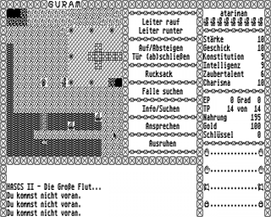 Die Grosse Flut v1.01 Screenshot 5 (Atari ST)