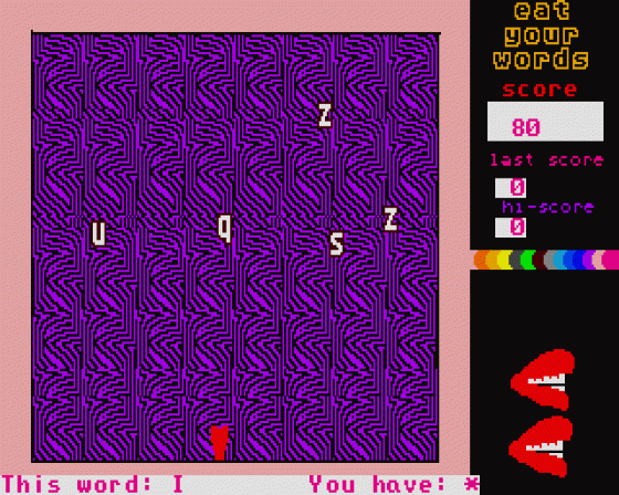 Eat Your Words Screenshot 1 (Atari ST)