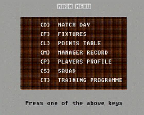 England Team Manager Screenshot 6 (Atari ST)