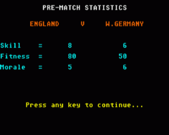 England Team Manager Screenshot 8 (Atari ST)