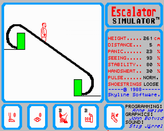 Escalator Simulator Screenshot 1 (Atari ST)