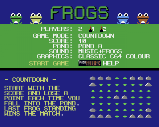 Frogs 1.2 Screenshot 7 (Atari ST)