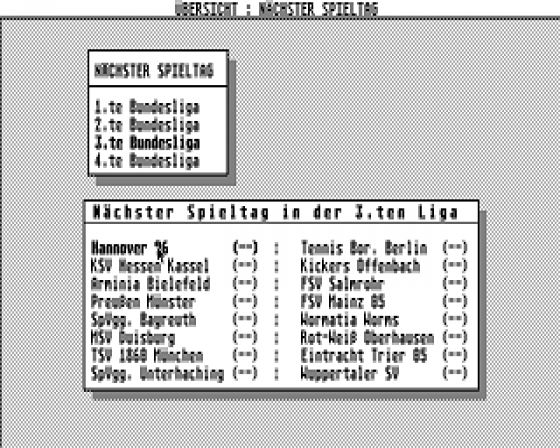 Fussball-ST Plus 1.80 Screenshot 8 (Atari ST)