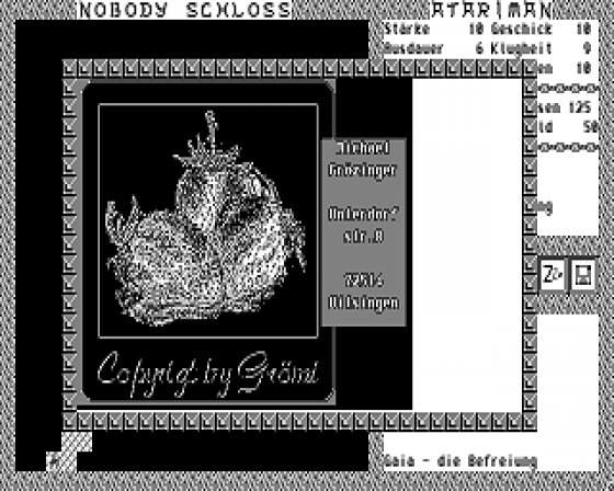 Gaia: die Befreiung Screenshot 5 (Atari ST)