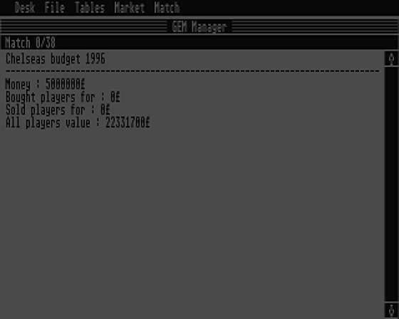 GEM Manager 1995/96 0.89 Screenshot 5 (Atari ST)