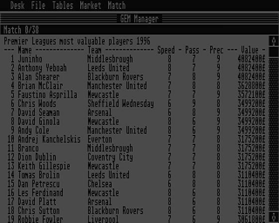 GEM Manager 1995/96 0.89 Screenshot 6 (Atari ST)