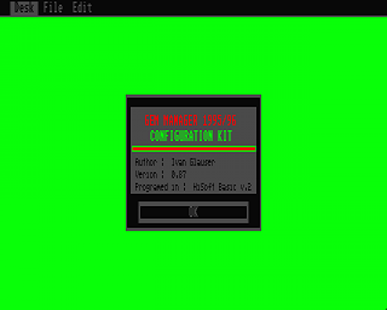 GEM Manager 1995/96 0.89 Screenshot 12 (Atari ST)