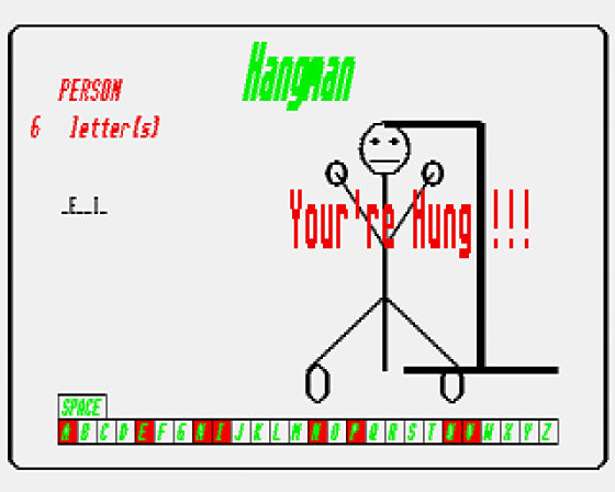 Hangman Screenshot 5 (Atari ST)