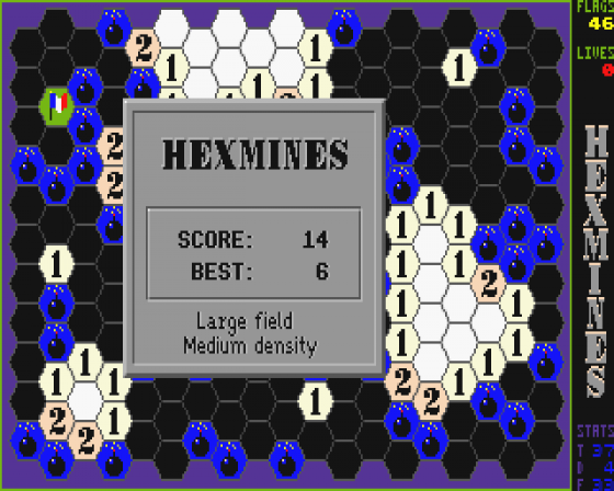 Hexmines 1.2 Screenshot 5 (Atari ST)