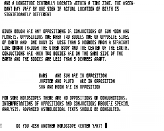 Horoscope-ST Screenshot 5 (Atari ST)