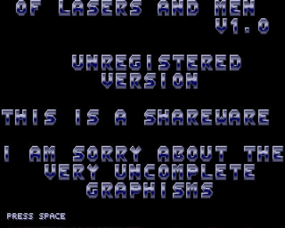 Lasers et des Hommes (Des) 1.0 Screenshot 1 (Atari ST)