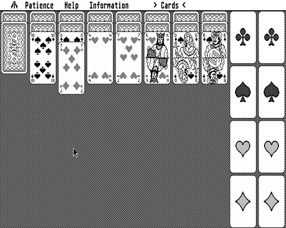 Patience 1.1 Screenshot 1 (Atari ST)