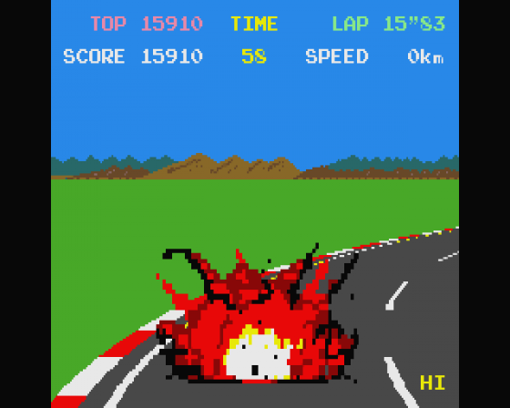 Pole Position [WIP Oct 2016] Screenshot 7 (Atari ST)