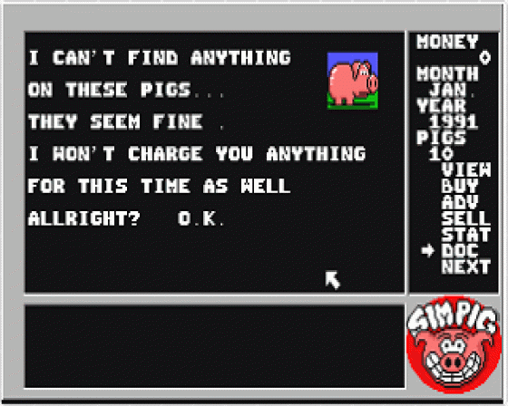 Sim Pig: The Advanced Realtime Strategic Pig Simulation Screenshot 10 (Atari ST)