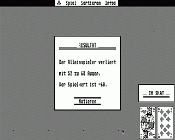 ST Skat Screenshot 5 (Atari ST)