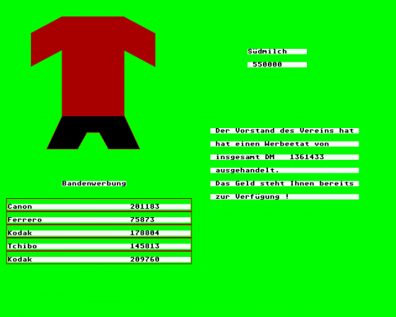 Team-Manager Screenshot 7 (Atari ST)