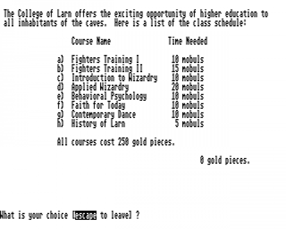 The Caverns of Larn Screenshot 6 (Atari ST)