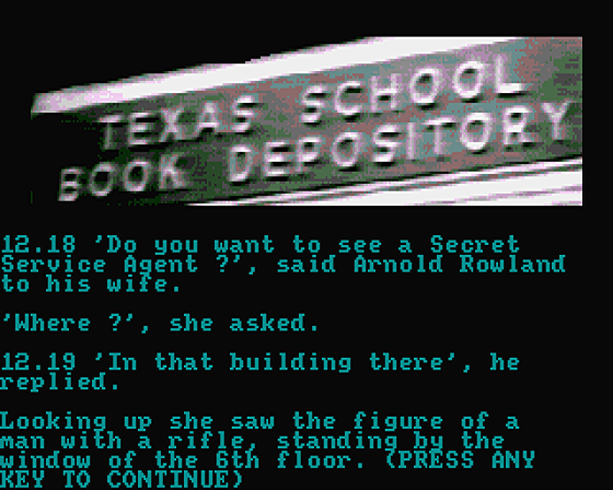 The Death of a President Screenshot 11 (Atari ST)