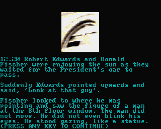 The Death of a President Screenshot 12 (Atari ST)