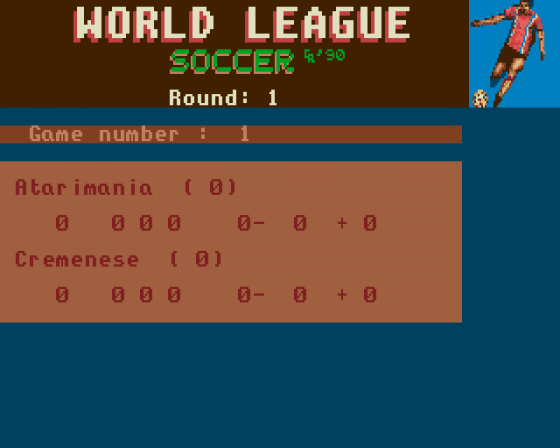 World League Soccer Manager Screenshot 5 (Atari ST)