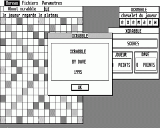 Xcrabble Screenshot 1 (Atari ST)