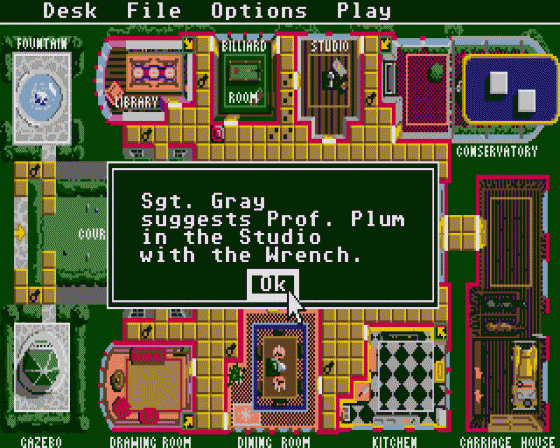 Cluedo - Master Detective Screenshot 9 (Atari ST)