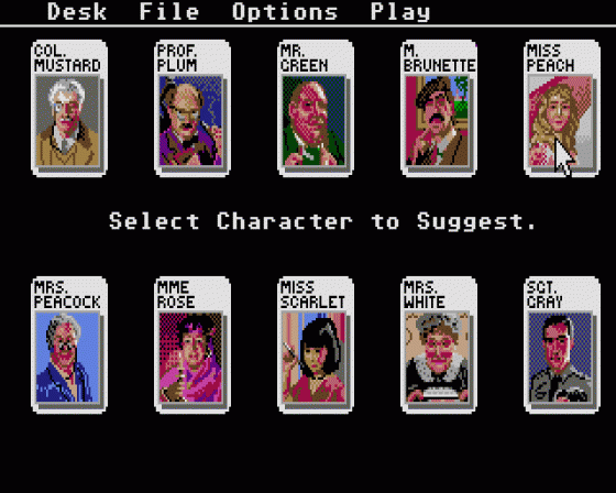 Cluedo - Master Detective Screenshot 10 (Atari ST)