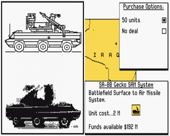 Conflict - The Middle East Simulation Screenshot 5 (Atari ST)