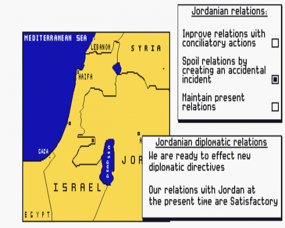 Conflict - The Middle East Simulation Screenshot 6 (Atari ST)