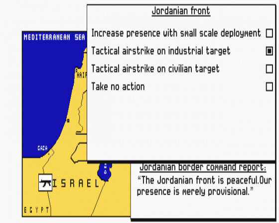 Conflict - The Middle East Simulation Screenshot 7 (Atari ST)