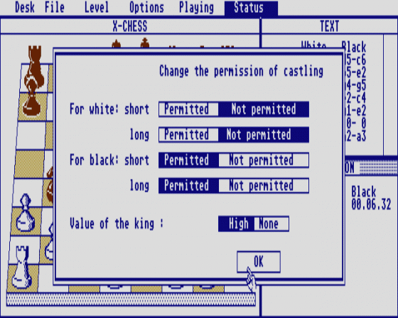 Xchess 2.1 Screenshot 6 (Atari ST)