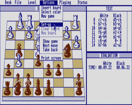 Xchess 2.1 Screenshot 7 (Atari ST)