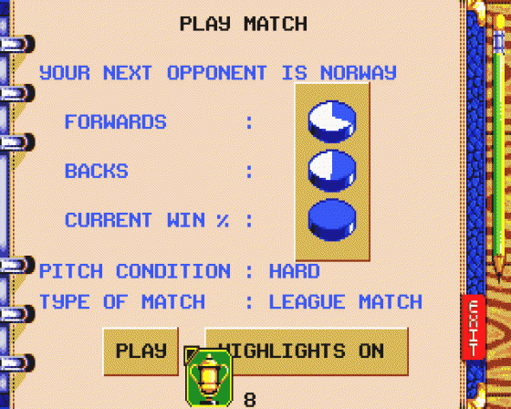 World Rugby Screenshot 6 (Atari ST)