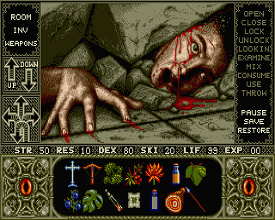 Elvira: Mistress of the Dark [Rolling demo] Screenshot 5 (Atari ST)