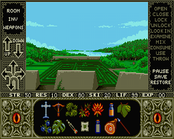 Elvira: Mistress of the Dark [Rolling demo] Screenshot 9 (Atari ST)