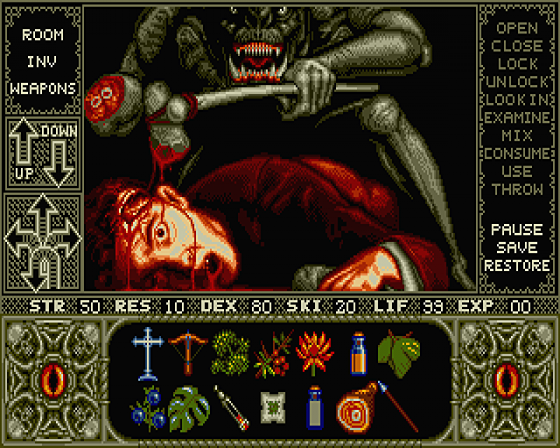 Elvira: Mistress of the Dark [Rolling demo] Screenshot 11 (Atari ST)