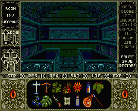 Elvira: Mistress of the Dark [Rolling demo] Screenshot 12 (Atari ST)